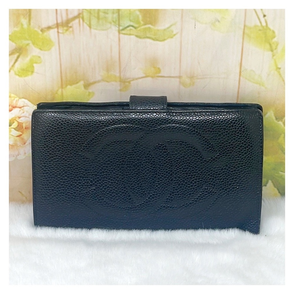 Authentic Chanel CC Caviar Wallet